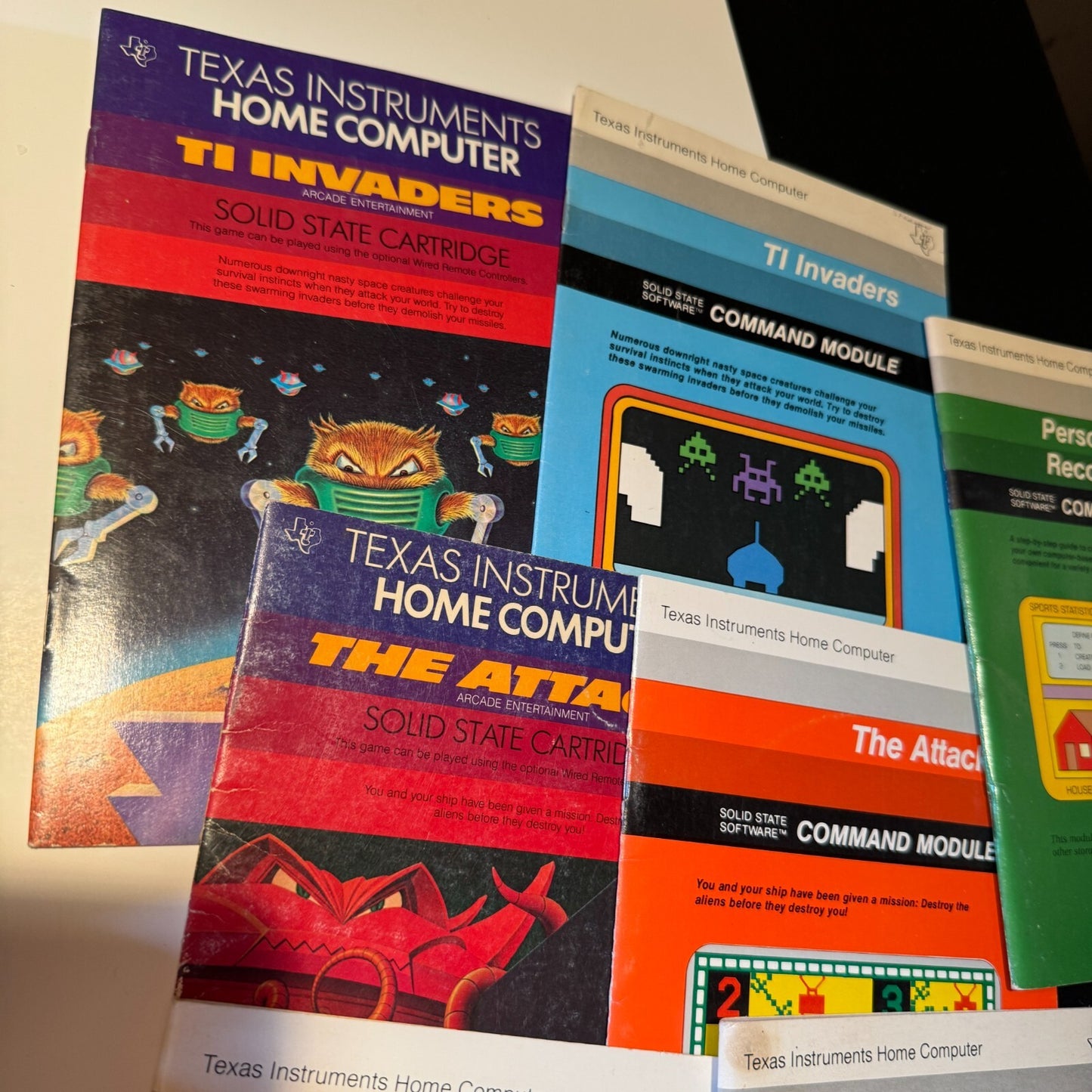 1982 TEXAS INSTRUMENTS TI-99/4A HOME COMPUTER LOT OF 20 + 20+ MANUALS