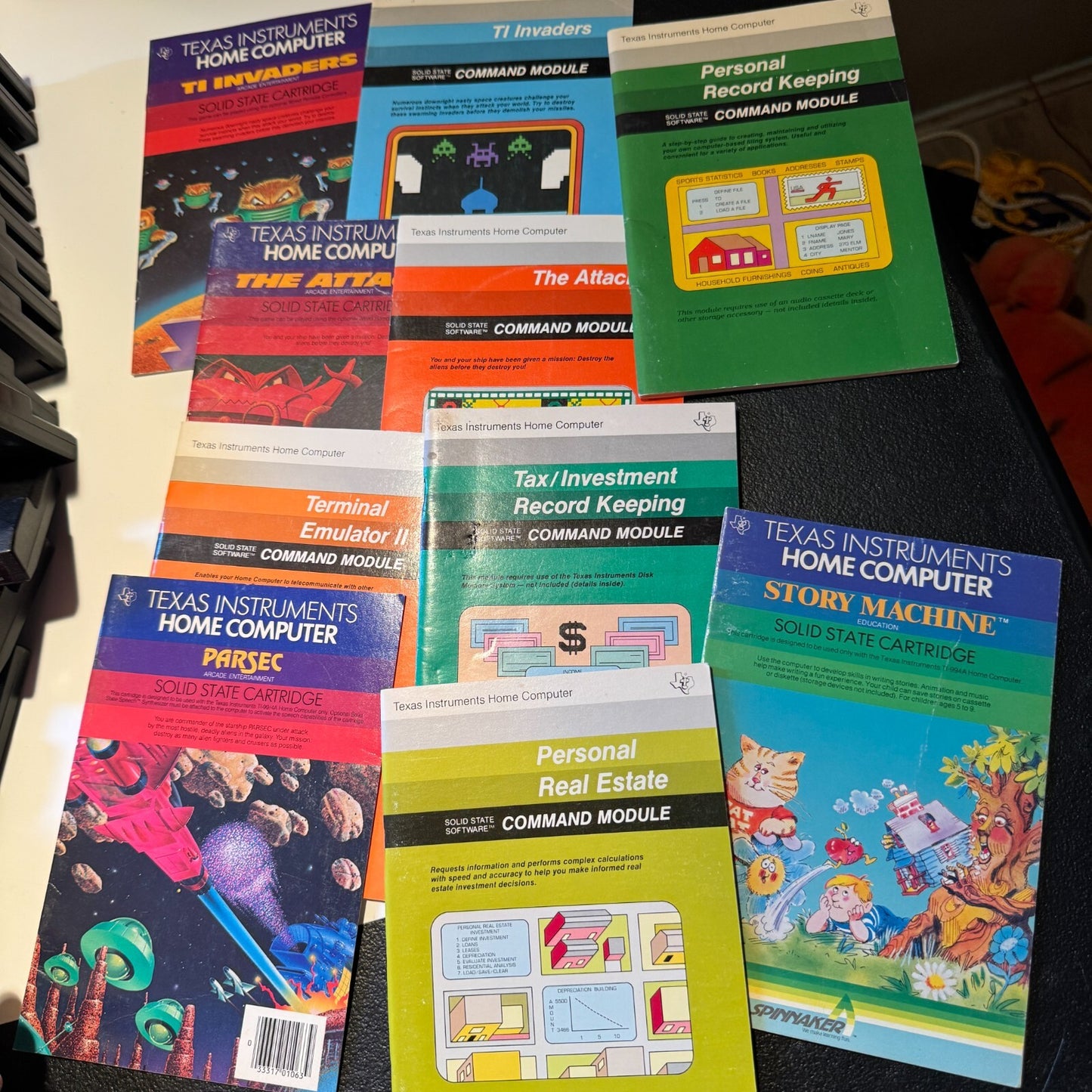 1982 TEXAS INSTRUMENTS TI-99/4A HOME COMPUTER LOT OF 20 + 20+ MANUALS