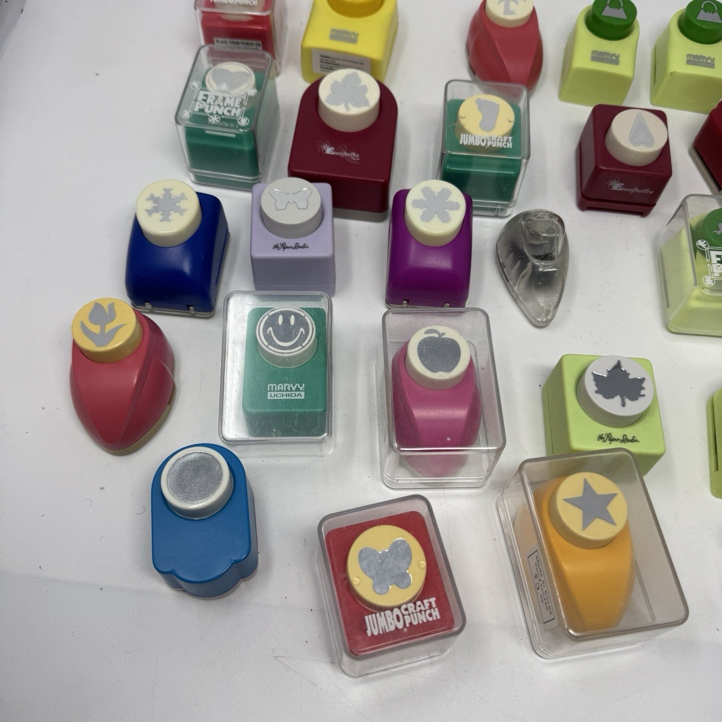 ⭐️Lot Of 35 Paper Punch Craft⭐️Marvy Uchida, Carl, Fiskers, More⭐️Crafting⭐️