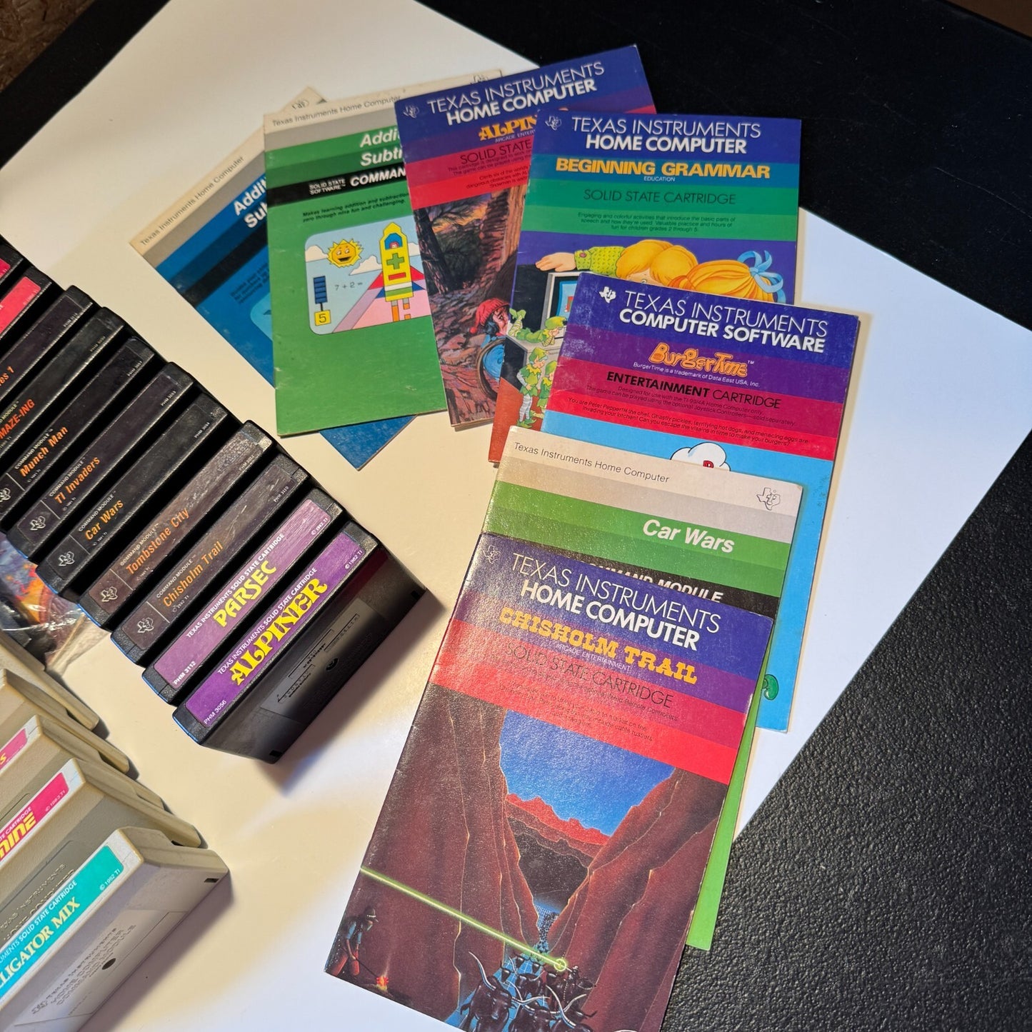 1982 TEXAS INSTRUMENTS TI-99/4A HOME COMPUTER LOT OF 20 + 20+ MANUALS