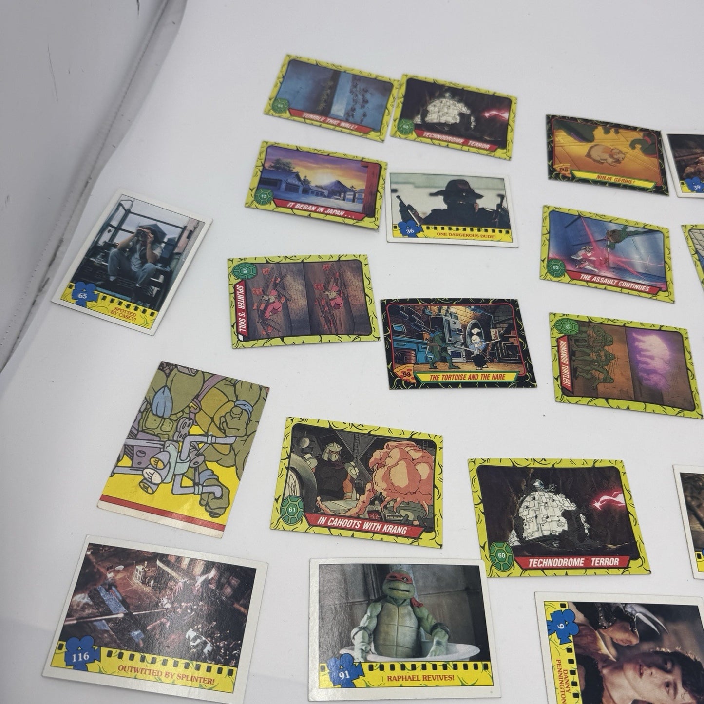 1989 Topps Teenage Mutant Ninja Turtles🔥LOT 40+ SCROLL, 2 PAGES OF CARDS!