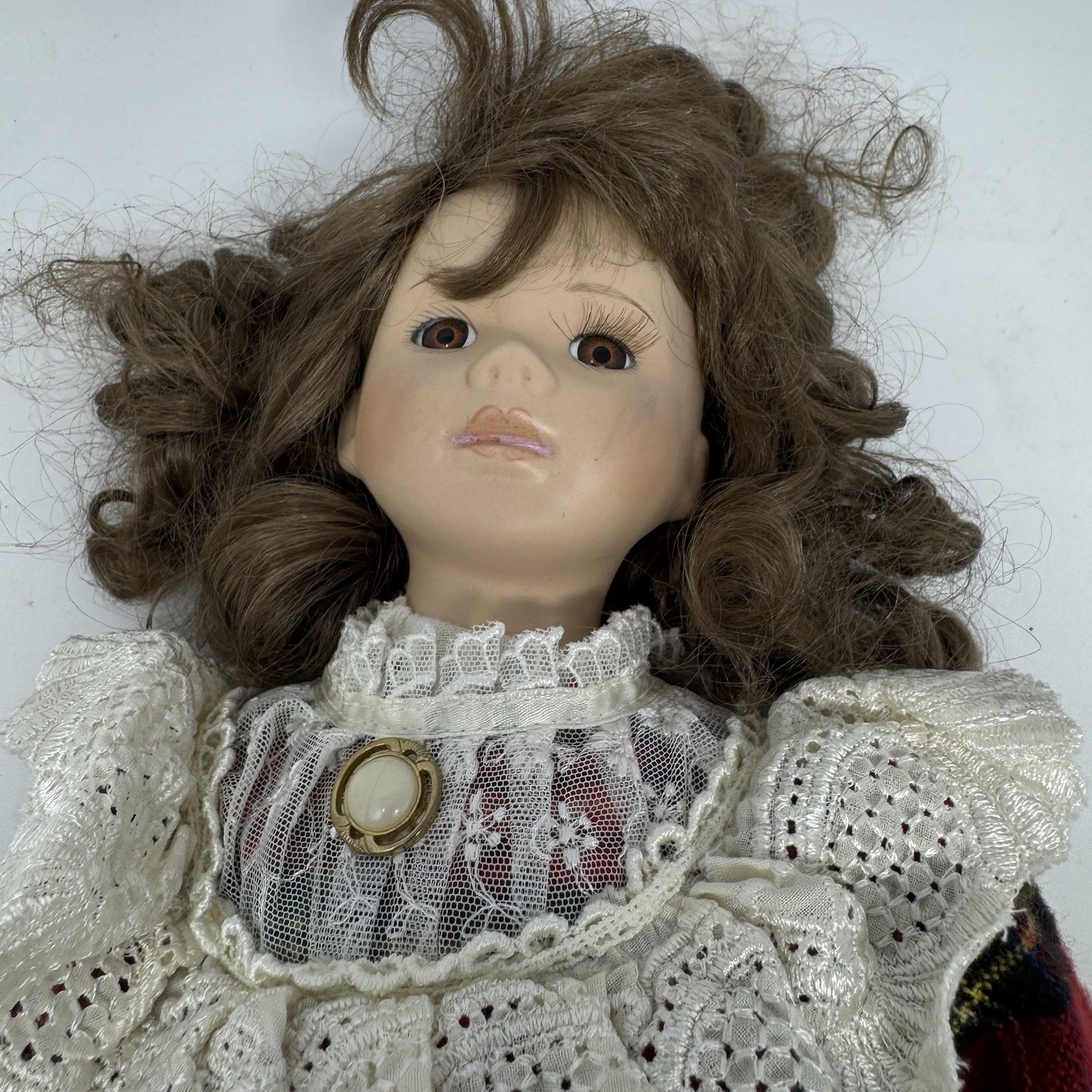 1992 Seymour Mann Connoisseur Collection Doll Joanie 18in hand painted porcelain