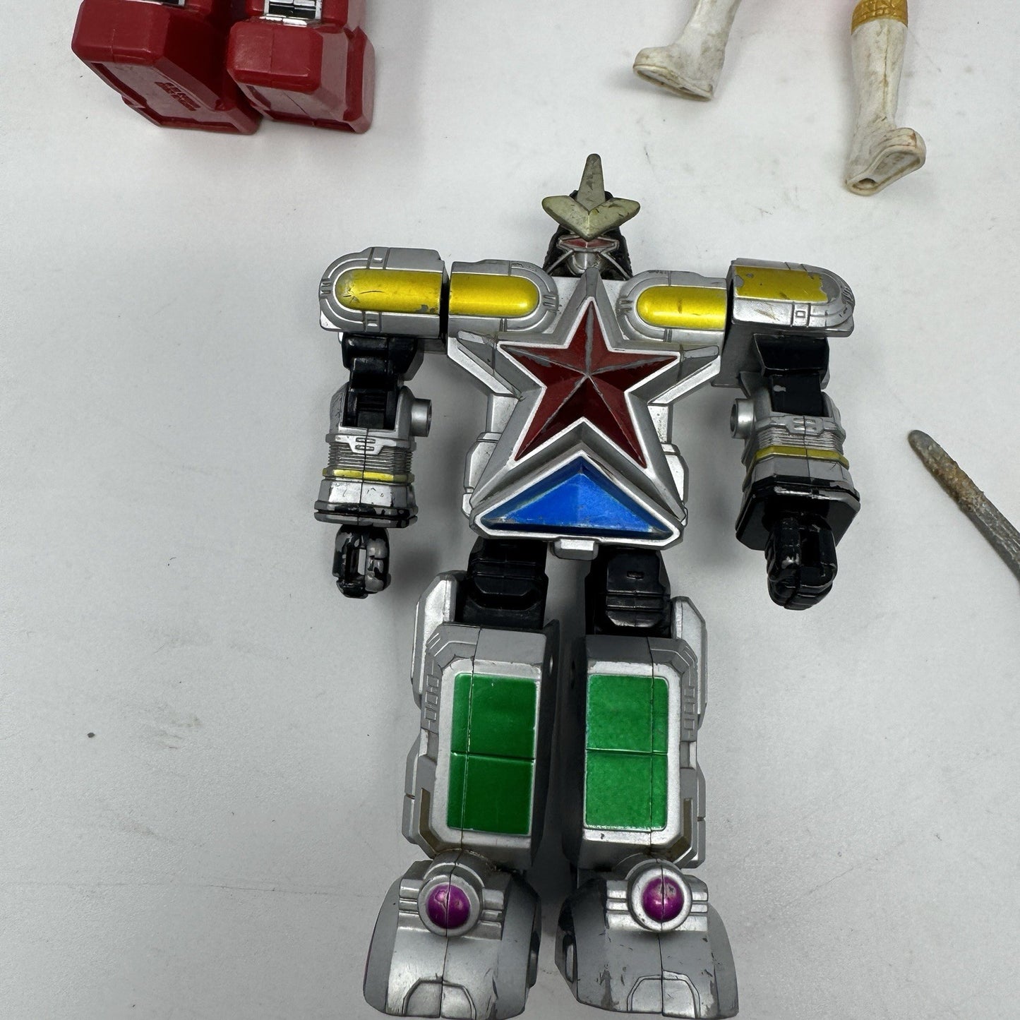 1996 Power Rangers Red Ranger Zeo Megazord Lot Red Bandai