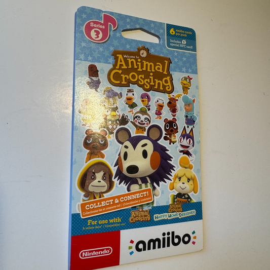 Animal Crossing amiibo Card Pack: Series 3 (Pack of 6 cards) Sealed