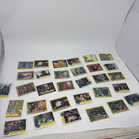 1989 Topps Teenage Mutant Ninja Turtles🔥LOT 40+ SCROLL, 2 PAGES OF CARDS!