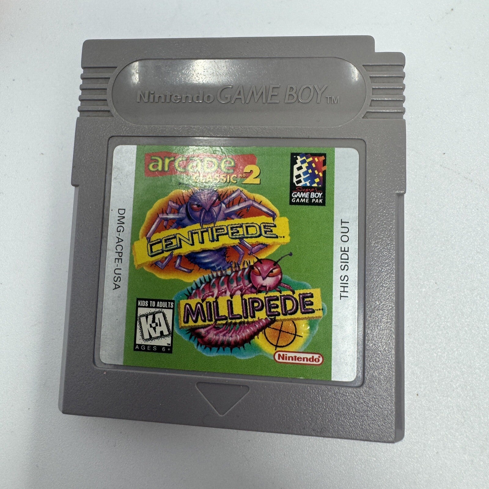Arcade Classics No. 2: Centipede and Millipede Nintendo Game Boy Original Used