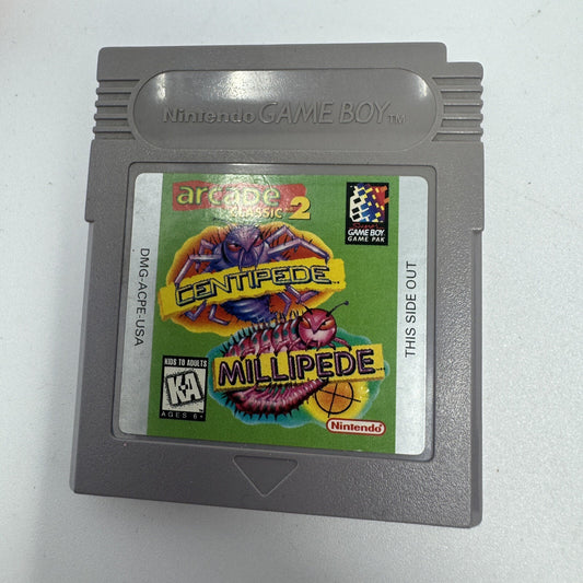 Arcade Classics No. 2: Centipede and Millipede Nintendo Game Boy Original Used